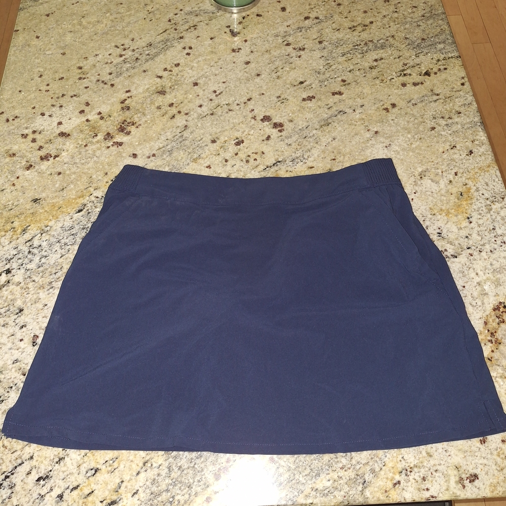 Columbia Blue Skater Mini Skirt for Casual Wear